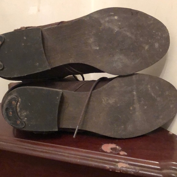 Carlos suede chocolate brown tie boots - Picture 4 of 4